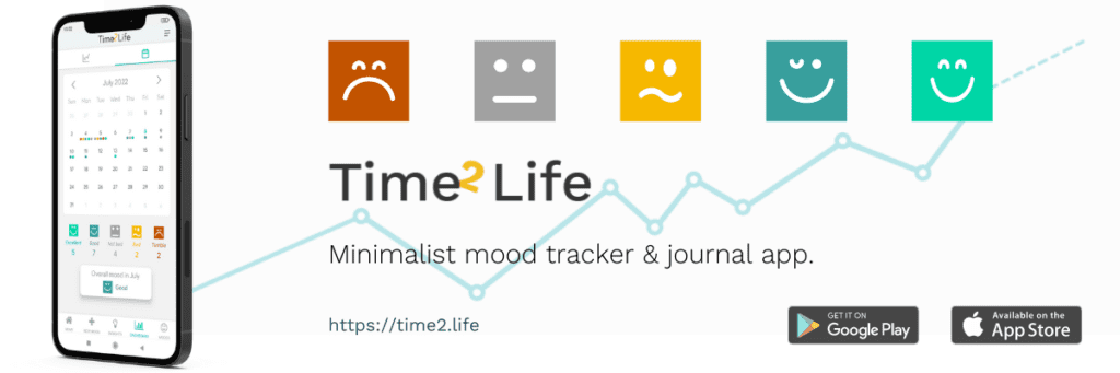 Mood tracker and journal - minimalist